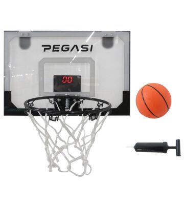 Pegasi Mini-Basketball-Rückwand mit Tür LED 45x30cm