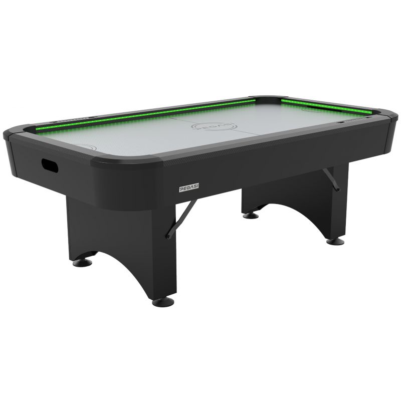 Pegasi airhockeytafel Montreal Steel & Led 7ft