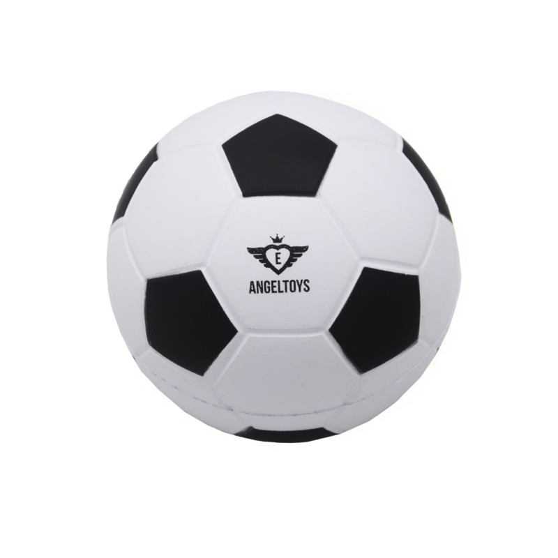 Voetbal soft foam zwart-wit